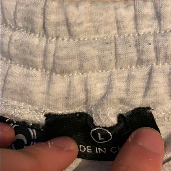 White heathered joggers contour - Picture 2 of 3